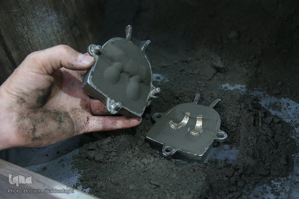 قالب آماده بعد از خنک شدن