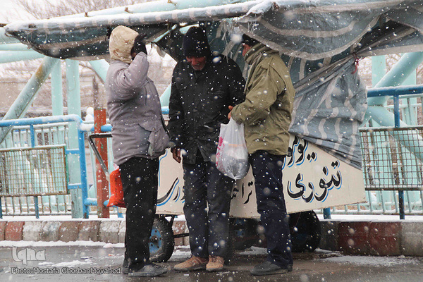 بارش اولین برف زمستانی در اهر