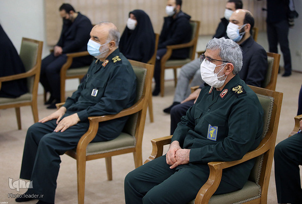 دیدار خانواده و اعضای ستاد بزرگداشت شهید حاج قاسم سلیمانی با رهبر انقلاب