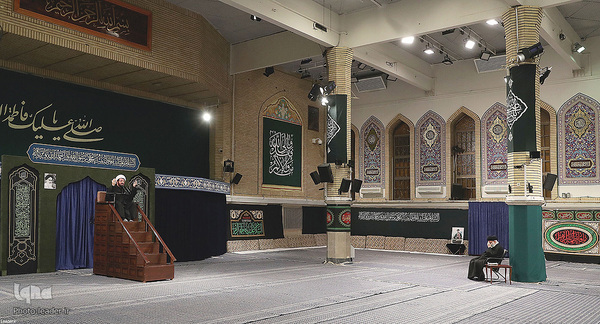 مراسم عزاداری شام شهادت حضرت فاطمه‌زهرا (س)در حسینیه امام خمینی(ره)