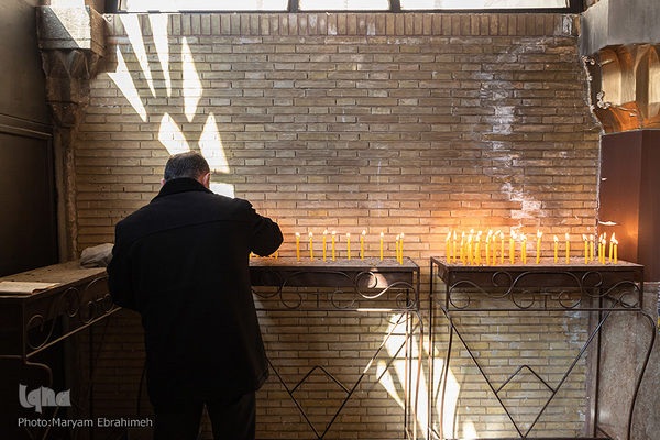 مراسم غسل تعمید و جشن سال نو مسیحی ارامنه در کلیسای مریم مقدس تبریز