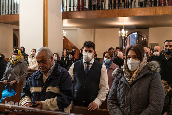 مراسم غسل تعمید و جشن سال نو مسیحی ارامنه در کلیسای مریم مقدس تبریز