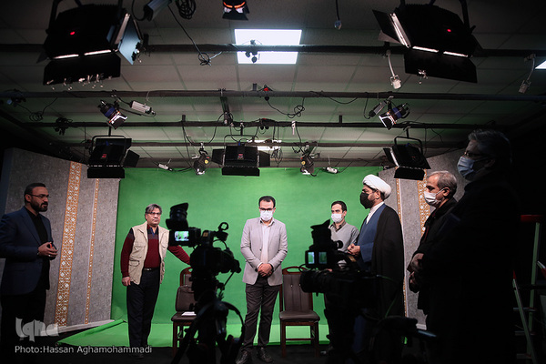 بازدید حجت‌الاسلام والمسلمین مهدی شجاع، مدیرکل ارتباطات و هماهنگی معاونت قرآن و عترت وزارت فرهنگ و ارشاد اسلامی از استدیو مبین