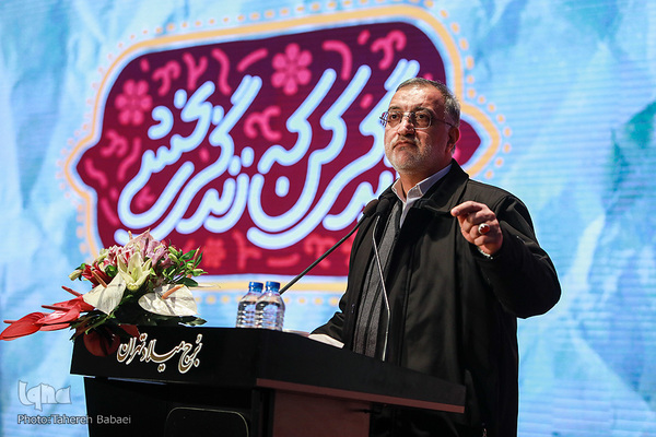 علیرضا زاکانی، شهردار تهران در مراسم تکریم روز زن