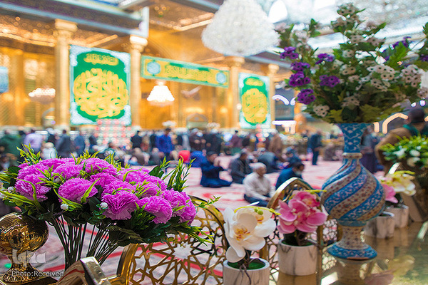 آذین بندی حرم مطهر حسینی در اعیاد رجبیه