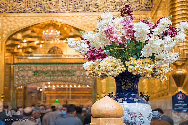 آذین بندی حرم مطهر حسینی در اعیاد رجبیه