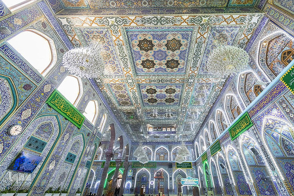 آذین بندی حرم مطهر حسینی در اعیاد رجبیه