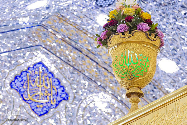 آذین بندی حرم مطهر حسینی در اعیاد رجبیه