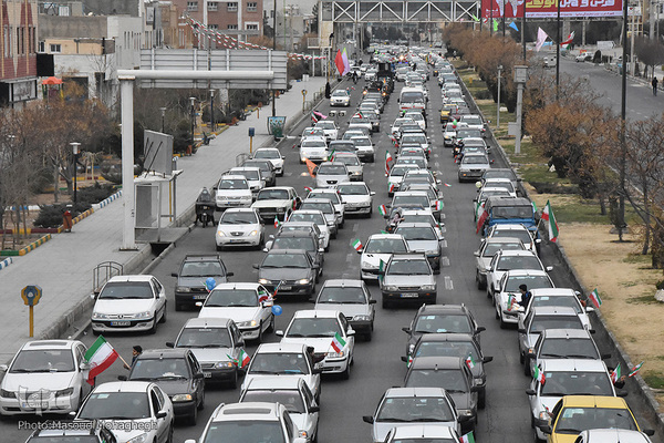 راهپیمایی خودرویی 22 بهمن 1400 - سمنان