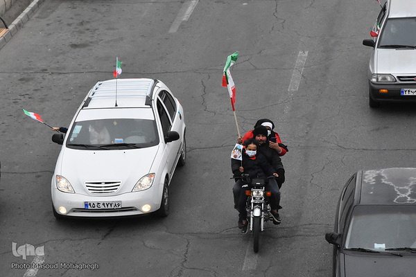 راهپیمایی خودرویی 22 بهمن 1400 - سمنان