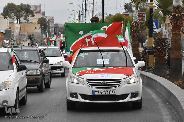 راهپیمایی خودرویی 22 بهمن 1400 - سمنان