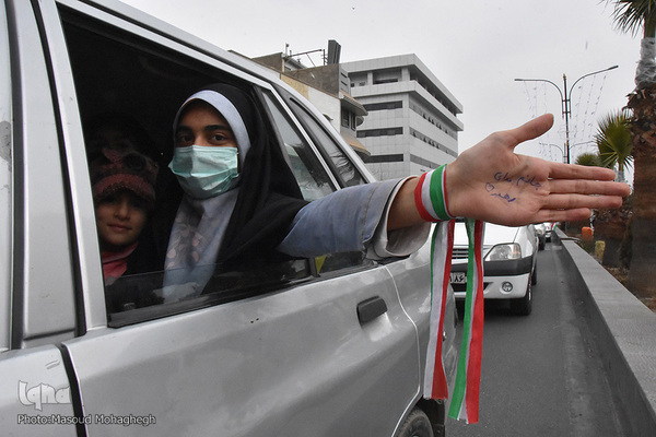 راهپیمایی خودرویی 22 بهمن 1400 - سمنان