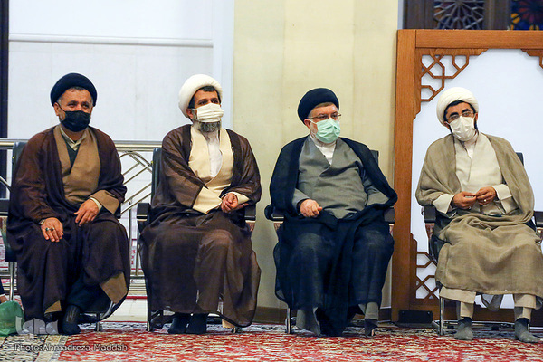 مراسم عمامه گذاری طلاب در اعیاد شعبانیه‎‎