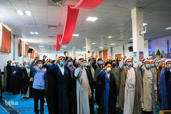 تجمع اعتراض‌آمیز طلاب خراسان‌جنوبی در پی جنایات آل سعود