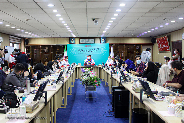 نشست خبری پیرحسین کولیوند، رئیس جمعیت هلال احمر
