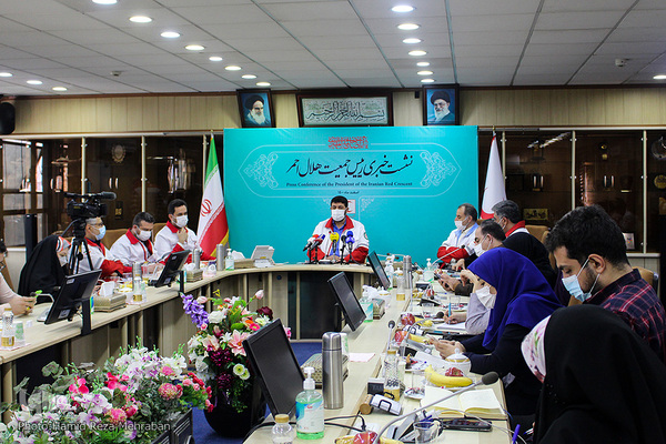 نشست خبری پیرحسین کولیوند، رئیس جمعیت هلال احمر