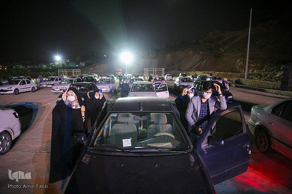 احیای شب قدر خودرویی در بوستان دراک شیراز