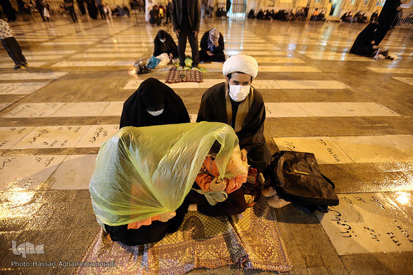 مراسم احیای شب نوزدهم ماه مبارک رمضان در آستان مقدس حضرت عبدالعظیم حسنی(ع) در شهر ری