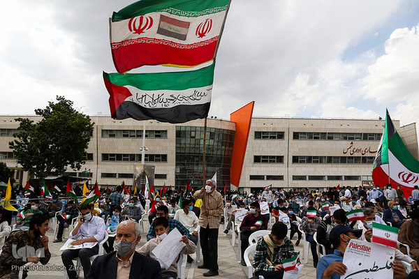 تجمع مردم مشهد در حمایت از مقاومت مردم فلسطین و محکوم کردن حملات رژیم صهیونیسیتی به غزه