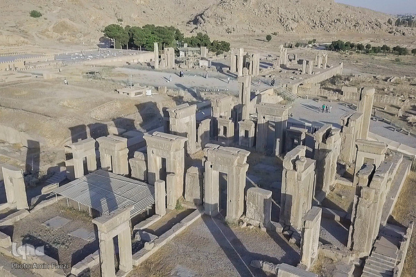 تخت جمشید از آسمان