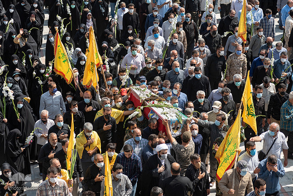 تشییع پیکر مطهر شهید سردار شهید «سیداحمد قریشی» از جانبازان هشت سال دفاع مقدس در کرج