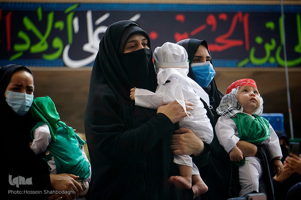 مراسم شیرخوارگان حسینی در حرم حضرت معصومه(س)