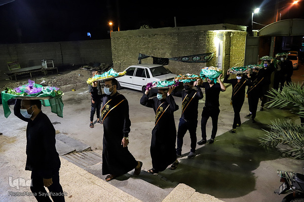 مراسم آیینی سینی‌گردانی حضرت قاسم(ع) در اهواز