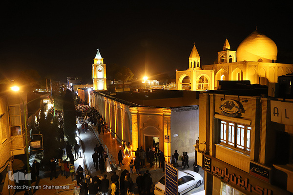 جشن کریسمس در منطقه مسیحی نشین جلفای اصفهان