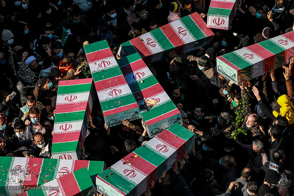 مراسم تشییع پیکر ۱۵۰ شهید گمنام دفاع مقدس