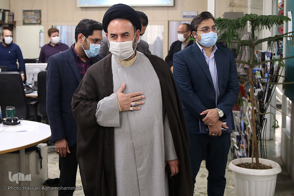 بازدید حجت‌الاسلام والمسلمین سیدمحمد آقامیری، رئیس کمیته عمران شورای اسلامی شهر تهران از ایکنا