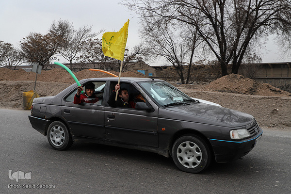 کاروان شادی خودرویی گل نرگس در تبریز‎‎