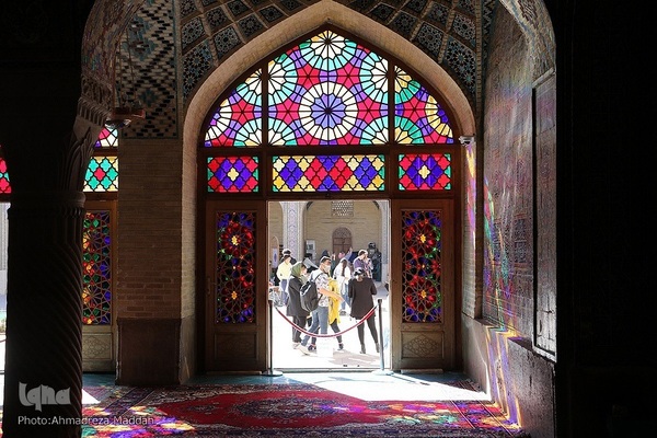 گردشگران نوروزی در مسجد نصیرالملک‎‎