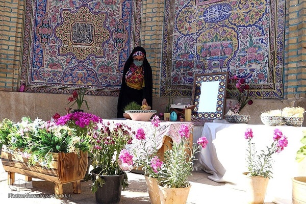 گردشگران نوروزی در مسجد نصیرالملک‎‎