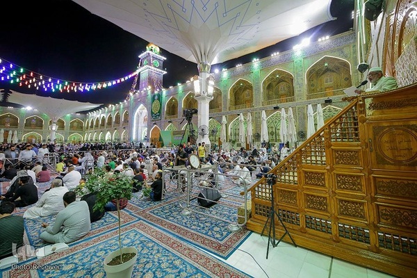 جزءخوانی قرآن کریم در آستان مقدس علوی