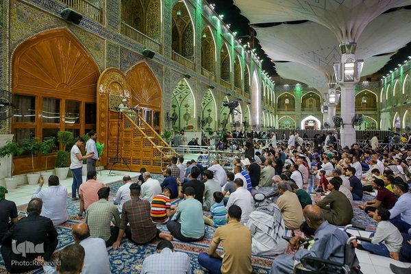 جزءخوانی قرآن کریم در آستان مقدس علوی