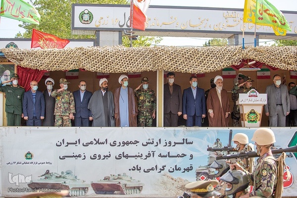 مراسم گرامیداشت روز ارتش در قزوین‎‎