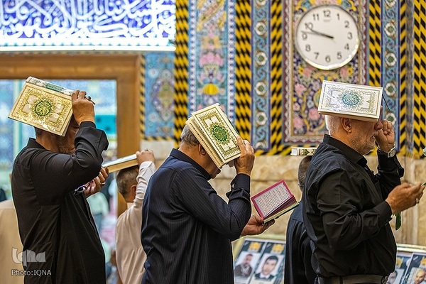 مراسم احیای شب نوزدهم ماه مبارک رمضان در حرم مطهر سیدالشهدا، حضرت امام حسین (ع) در کربلای معلی