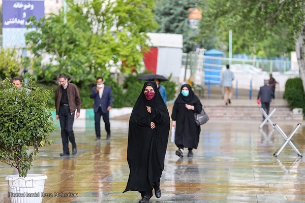 روز بارانی نمایشگاه قرآن