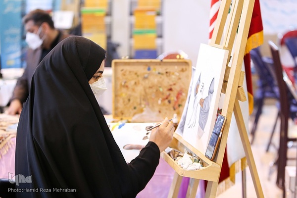 روز بارانی نمایشگاه قرآن