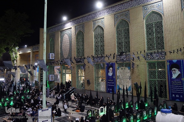 مراسم احیای شب بیست و سوم ماه مبارک رمضان، در بقعه متبرکه امامزاده سید جعفر(ع) و حمیده خاتون (س) باغ‌ فیض