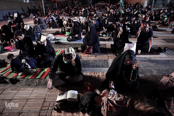 مراسم احیای شب بیست و سوم ماه مبارک رمضان، در بقعه متبرکه امامزاده سید جعفر(ع) و حمیده خاتون (س) باغ‌ فیض