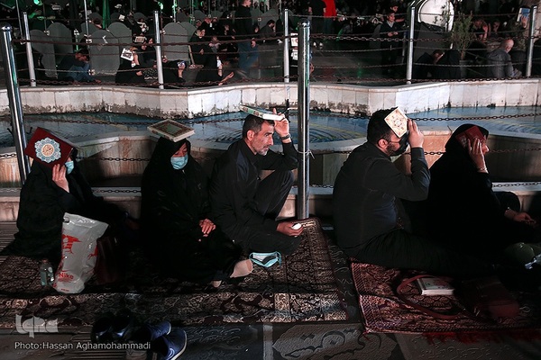 مراسم احیای شب بیست و سوم ماه مبارک رمضان، در بقعه متبرکه امامزاده سید جعفر(ع) و حمیده خاتون (س) باغ‌ فیض