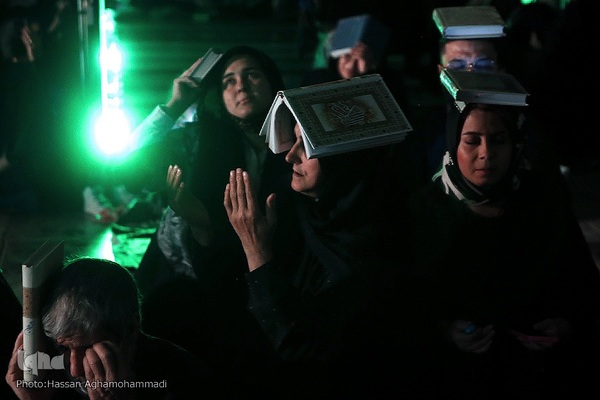 مراسم احیای شب بیست و سوم ماه مبارک رمضان، در بقعه متبرکه امامزاده سید جعفر(ع) و حمیده خاتون (س) باغ‌ فیض
