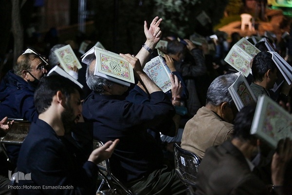 مراسم احیای شب ۲۳ رمضان در پارک ملت مشهد مقدس