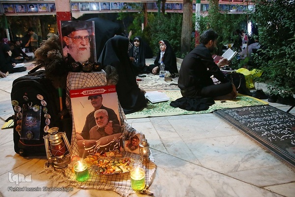 مراسم احیای شب ۲۳ رمضان در گلزار شهدای علی ابن جعفر قم