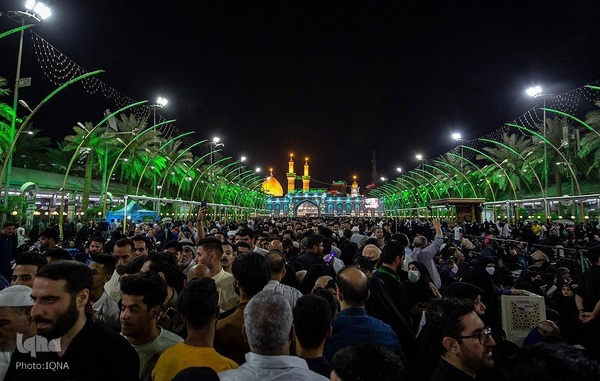 مراسم احیای شب بیست‌و‌سوم ماه مبارک رمضان، در حرم نورانی امام حسین(ع) و بین الحرمین در کربلای معلی