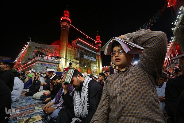 مراسم احیای شب ۲۳ رمضان در حرم مطهر حضرت علی(ع)