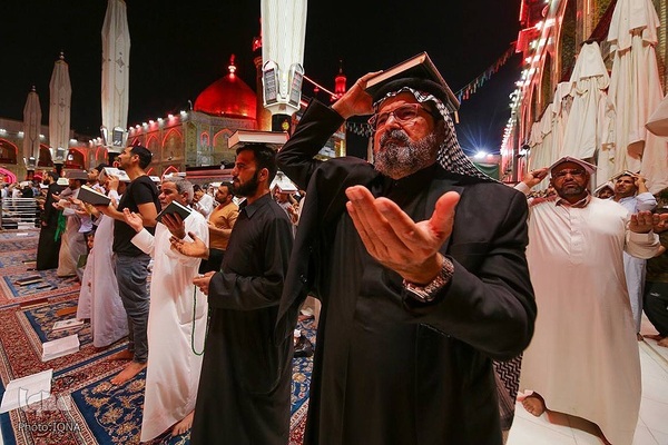 مراسم احیای شب ۲۳ رمضان در حرم مطهر حضرت علی(ع)