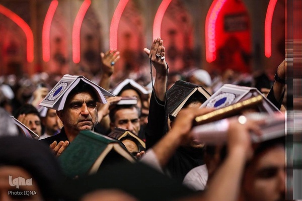 مراسم احیای شب ۲۳ رمضان در حرم مطهر حضرت علی(ع)