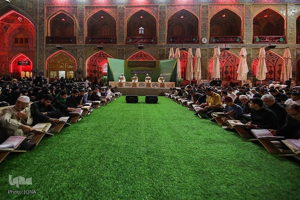 مراسم احیای شب ۲۳ رمضان در حرم مطهر حضرت علی(ع)